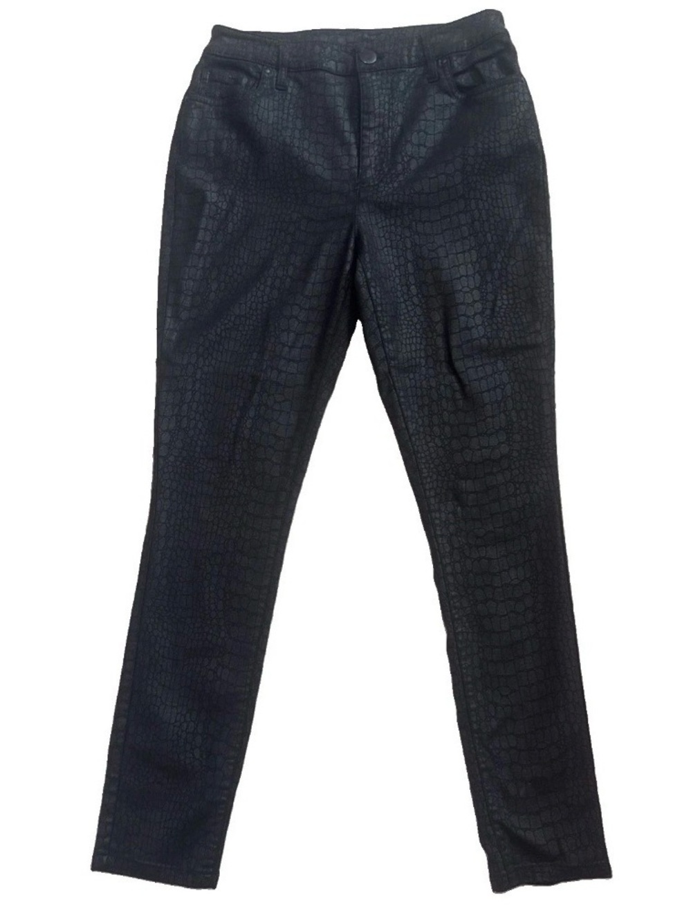 Versona Ankle Pants Black Size Small Snake Print